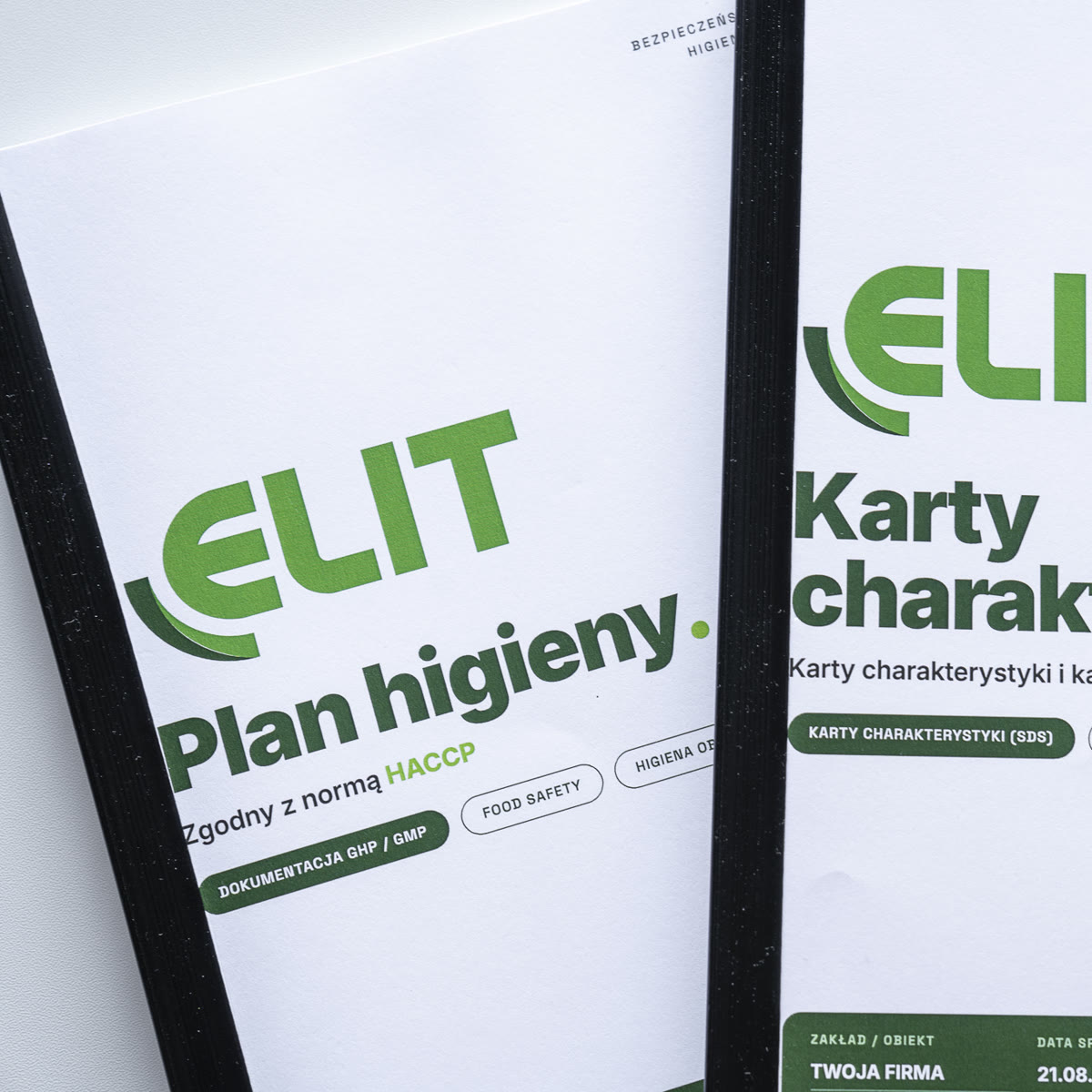Plan Higieny ELIT zgodny z HACCP i tom kart charakterystyki, dokumentacja GHP i GMP dla zakładu